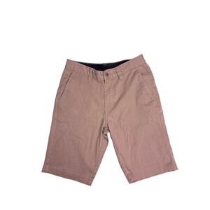 Volcom Khaki Beige Skate Shorts Mens 28 XS Casual Chino Streetwear Skater